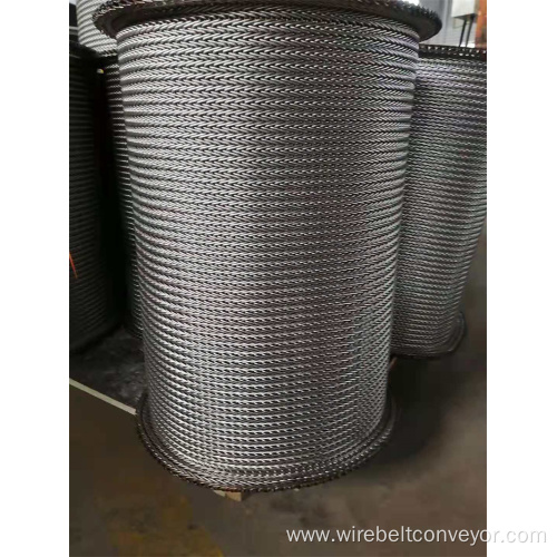 Round Spiral Wire Compound Weave Conveyor Belt